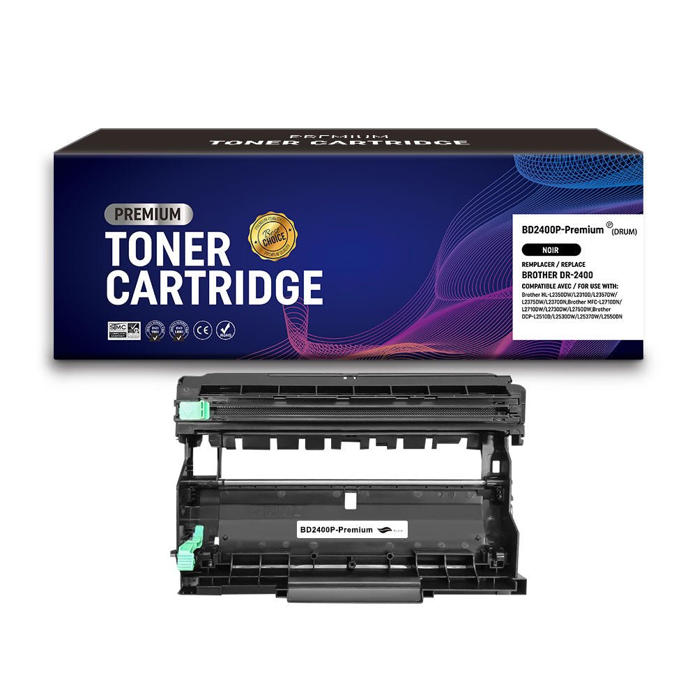 Cartouche Toner Compatible Brother DR-2400 (DR2400) Noir 12000pages - KERA FRANCE Cartouche Toner Compatible Brother DR-2400 (DR2400) Noir 12000pages - KERA FRANCE